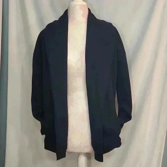 Marled Reunited Clothing Open Front Oversized Sweatshirt Jacket - Picture 1 of 10